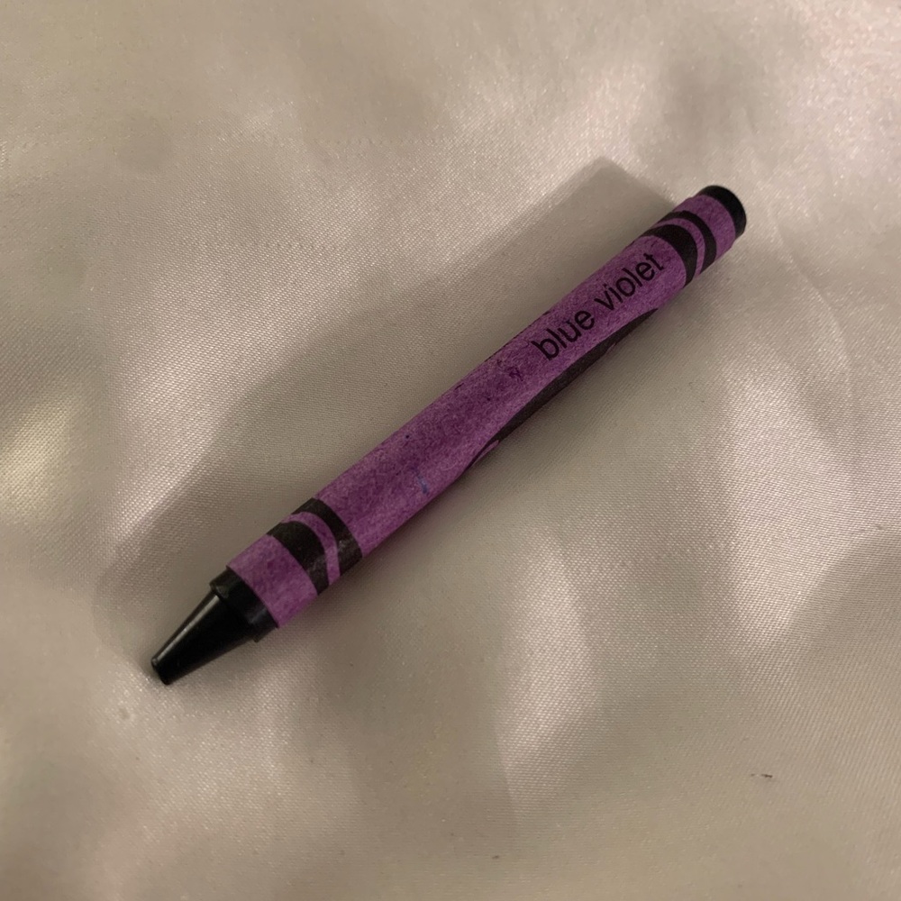 Vintage Retired Crayola Crayon Blue Violet
